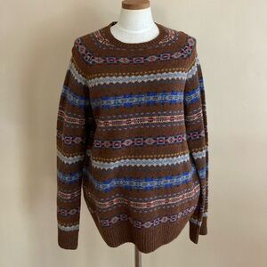Jcrew men’s large sweater brown